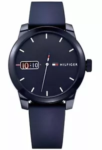 Tommy Hilfiger Blue Silicone Strap Navy Dial Unisex Watch - 1791381 - Picture 1 of 3