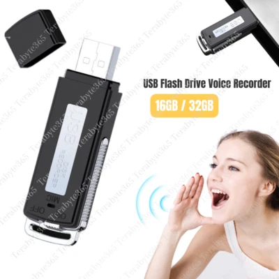 Mini BUG USB Voice Activated Recorder Digital Audio Listening Device Dictaphone - Image 1 of 4
