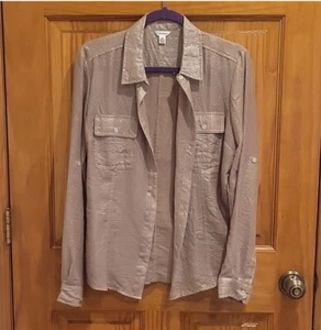 Calvin Klein goldschimmernde Bluse L - Bild 1 von 4