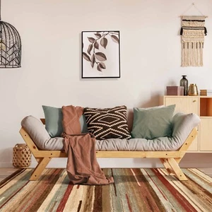 Contemporary Stripes Abstract Runner Kid & Pet Friendly Moth Resistant Area Rugs - Picture 1 of 12
