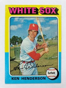 Ken Henderson (Medias Blancas de Chicago) 1975 Topps #59 - Imagen 1 de 2