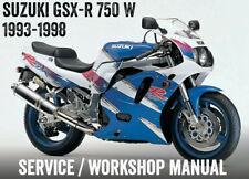 1992-1995 Suzuki GSXR GSX-R 750 W Workshop Repair Service Manual eBook PDF on CD
