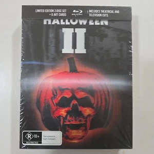 Halloween II Limited Edition 2 Disc Blu-ray 2024 Lenticular Cover + Art Cards TR - Foto 1 di 7