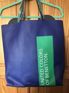 UNITED COLORS OF BENETTON. Tote bag, Blue/ Green, Large,Brand New - Picture 1 of 5