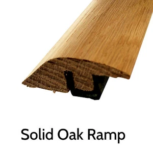 Solid Oak Threshold Ramp Section Door Trim 900mm Strip Transition Profile - Picture 1 of 1