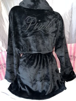 Bata de felpa Victoria's Secret ROSA súper suave XL/XXL con logotipo trasero Foto 1 de 2