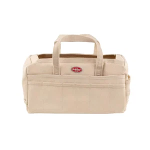 Tool Bag Canvas Heavy Duty 17 Inch Tote with 30 Pockets Waterproof Beige Rigger - Picture 1 of 12