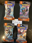 (4x) POKEMON TCG S & M BURNING SHADOWS - All 4 cover arts-FACTORY SEALED SLEEVED