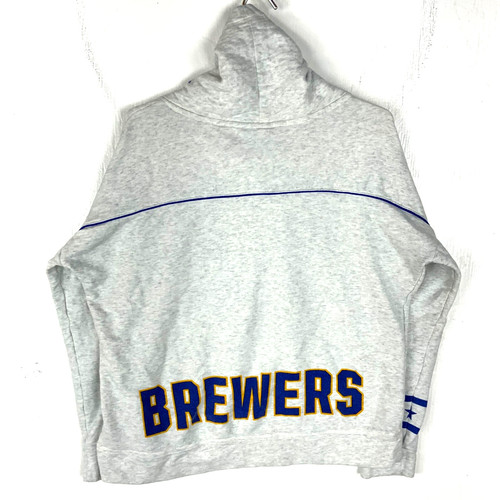 UNDERCOVER Felpa donna Milwaukee Brewers Victoria's Secret rosa grande grigia Mlb