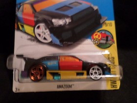 HW HOT WHEELS 2017 HW ART CARS #9/10 AMAZOOM BLACK HOTWHEELS VHTF
