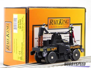 MTH RAILKING HALLOWEEN (BLACK) OPERATING HAND CAR MOW railroad 30-5242 NEW - Picture 1 of 8