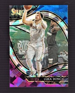 2020-21 Panini Select Courtside Blue White Purple Cracked Ice Prizm Luka Doncic