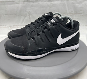 Nike Shoes Federer Zoom Vapor 9.5 Tour Mens Size 9.5 Black White Tennis Sneakers