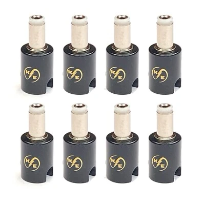 (8) Pack 2.1mm Solderless DC Power Barrel Connectors for Kurrent Electric Cable