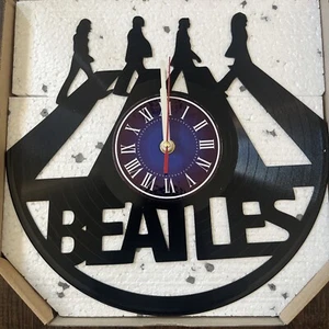 The Beatles Wall Art Vinyl Record Clock One Love Home Decor Unique Gift NOS - Picture 1 of 6