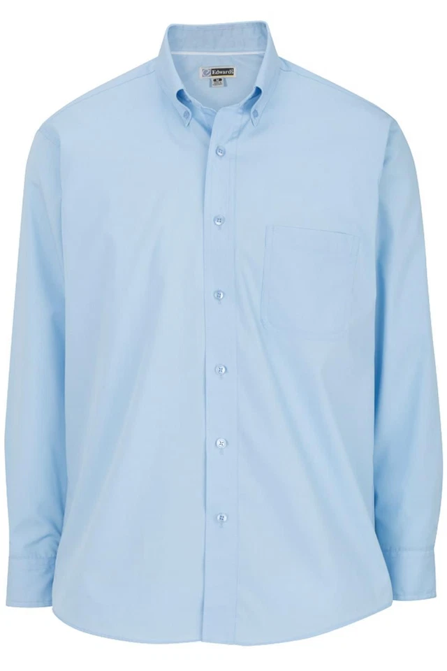 Edwards Mens Lightweight Long Sleeve Poplin Shirt - 1295 FREE SHIPPING! - Image 1 of 1