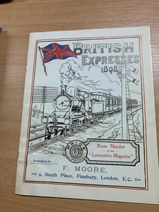 REIMPRESIÓN DE 1898 "BRITISH EXPRESSES 1898" TREN TREN LIBRO DE BOLSILLO (LL) - Imagen 1 de 11