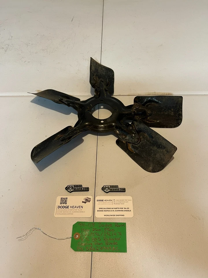 OEM 1994-2008 Dodge Ram 1500-3500 5.2 5.9 3.9 4.7 5.7L Gas Engine Cool Fan Blade - Image 1 of 4