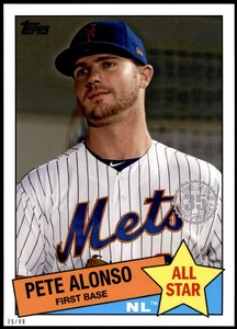 Pete Alonso 2020 Topps 1985 35th Anniversary All-Stars 5x7 #85AS-44 /49 Mets 