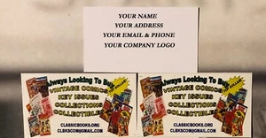 Custom Full Color 1-Sided Business Cards 100 Cards Free Shipping - Picture 1 of 1