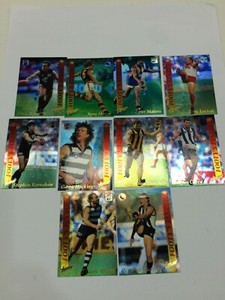 1995 Select AFL Series 2 Footy's Finest Foil Card Subset Full Set (10)-RARE