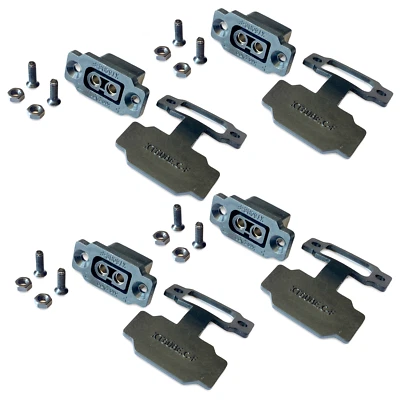 ✅   4x Stück XT60BE-F Einbaustecker Schwarz + Gummikappe + Schrauben XT60 Buchse - Bild 1 von 4