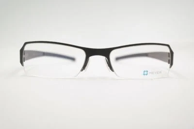 Meyer Eyewear Titanium Skara 47[]15 137 Gray Half-Rim Glasses Frame New - Image 1 of 4