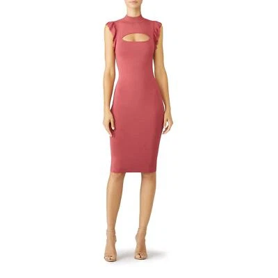 $248 Bailey 44 Bewitched Bodycon Pink Sheath Dress - S - Image 1 of 4