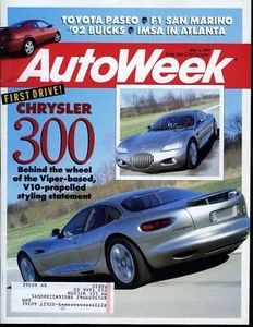AutoWeek Magazine May 6, 1991 Chrysler 300, Toyota Paseo, '92 Buicks - Imagen 1 de 3