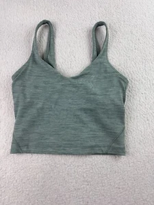 Lululemon Align Tank Bra Heathered Sage Green Size 2 - Picture 1 of 8