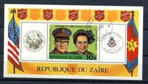Zaire / Congo : USA Salvation army anniversary souvenir sheet from 1980 - CTO - Picture 1 of 1