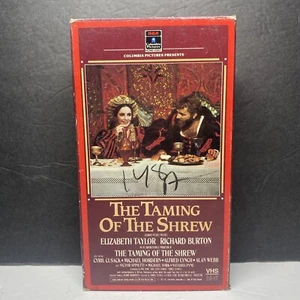 The Taming of the Shrew VHS Tape 1986 Elizabeth Taylor Richard Burton Movie - Picture 1 of 7