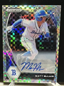 MATT MCLAIN🔥2021 PANINI PRIZM DRAFT PICKS POWER PLAID AUTO RC /17 REDS RARE!! - Picture 1 of 7