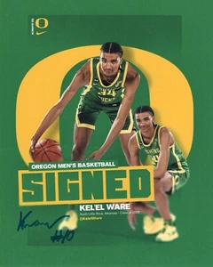 KEL'EL WARE SIGNED AUTOGRAPH OREGON FIGHTING DUCKS 8X10 PHOTO PROOF #2 - Picture 1 of 3