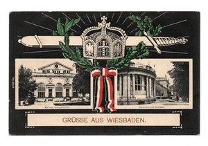 WW1 37ª División De Infantería. Saludos Desde WIESBADEN - Picture 1 of 2