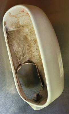 2000-2005 Cadillac Deville Mirror Cover White Front Left Driver Side used oem - Image 1 of 4