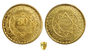 MAROCCO Mohammed V 50 Francs 1371 (1951) PCGS MS67 - Picture 1 of 3