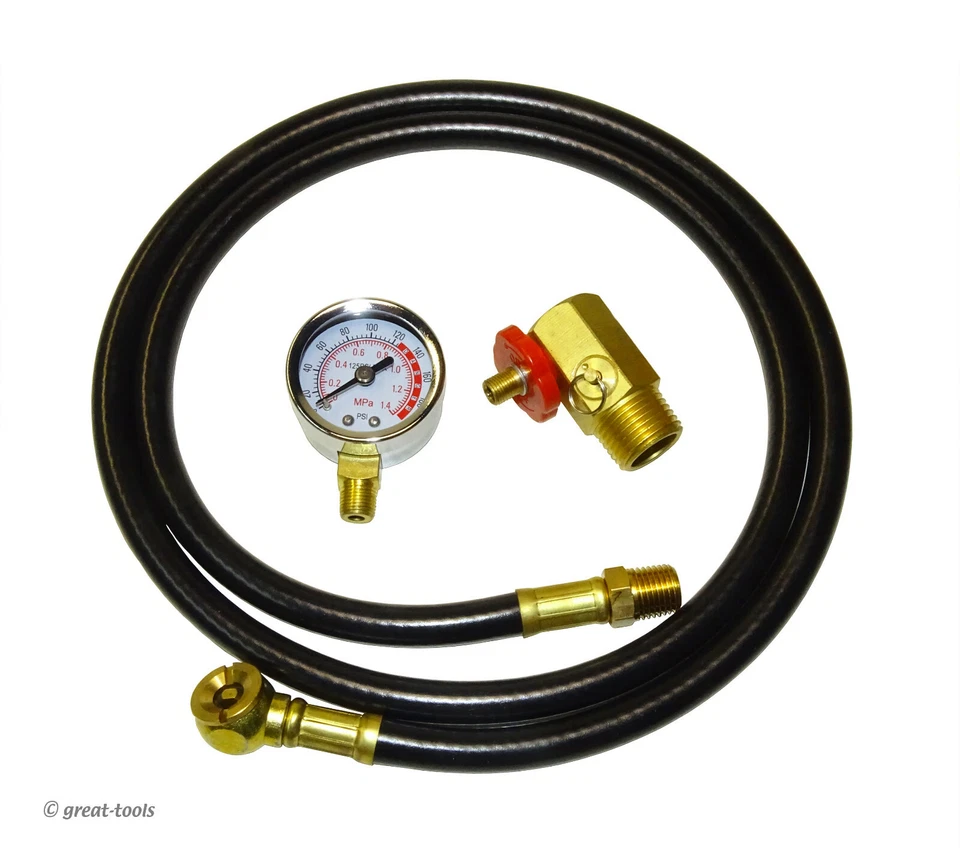 GRIP 10351 Air Tank Assembly Kit Hose Pressure 300 Psi/ 0-200 PSI Gauge