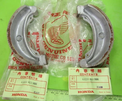 Honda Brake Shoes 1978-1981 CM400T Hawk🔥 p/n 43120-413-006🔥Vintage🔥 NOS🔥OEM - Image 1 of 4