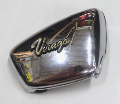 Yamaha Virago XV 750 1997 cubierta lateral derecha carenado cromado OEM 42X-21721-00-P6 Foto 1 de 4