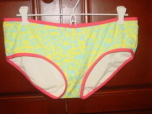 Women's Ann Taylor Loft Blue Green Butterflies Bikini Swimsuit Bottom-M-NWT NEW - Picture 1 of 5