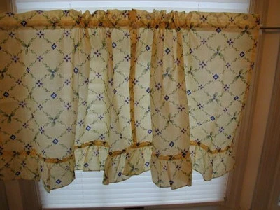 pfaltzgraff Sicilia 30"L Cortinas Niveles con Volantes, Mezcla de Algodón, Comedor, Multicolor Foto 1 de 2