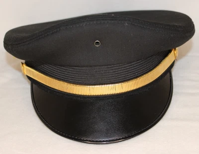 Premier Hat Co. Sombrero de Piloto Aviación Talla 7 1/4 Negro y Dorado Hecho en EE. UU.  Foto 1 de 4