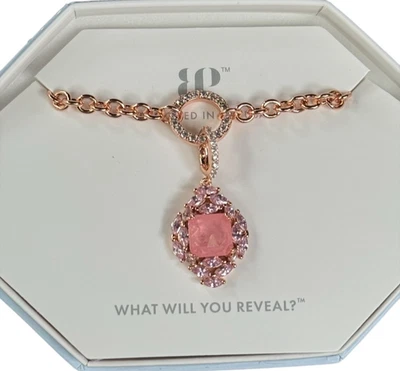 Ожерелье для вечеринки с бомбой «Одуванчики на ветру» розовый кварц на розовом золоте - Изображение 1 из 3