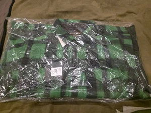 Filson Lined Mackinaw Wool Jac Shirt - Acid Green Black Heritage Plaid SIZE XXL - Picture 1 of 4