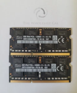 SK hynix 16GB (2X8GB) 2Rx8 PC3L-12800S DDR3L-1600Mhz SODIMM Laptop Memory Ram - Afbeelding 1 van 2