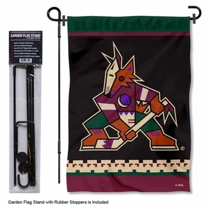 Phoenix Coyotes Kachina Logo Garden Flag and Pole Stand - Picture 1 of 3