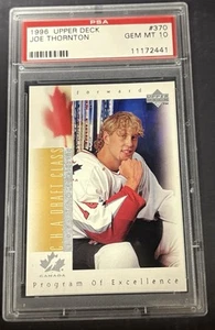 1996 Upper Deck Program of Excellence Joe Thorton # 370 PSA 10 - Picture 1 of 2