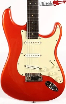 2002 Fender American Deluxe Stratocaster Electric Guitar w/ OHSC Candy Tangerine - Image 1 of 4