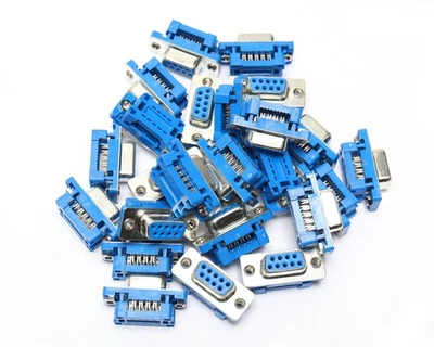 9 Position D-Sub Receptacle, Female Sockets Connector, 25pcs - Image 1 of 3
